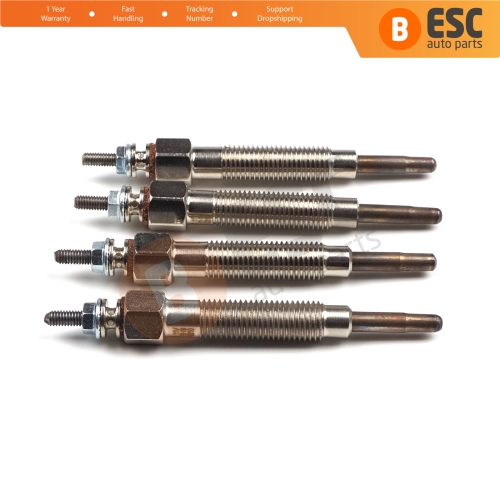4 Pcs Heater Glow Plugs GJ55MI 0100226233 for Nissan Kia Hyundai Mitsubishi 2.3 2.5 D
