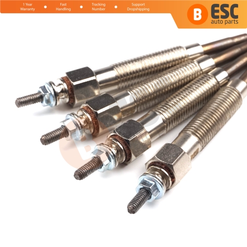 4 Pcs Heater Glow Plugs GJ55MI 0100226233 for Nissan Kia Hyundai Mitsubishi 2.3 2.5 D