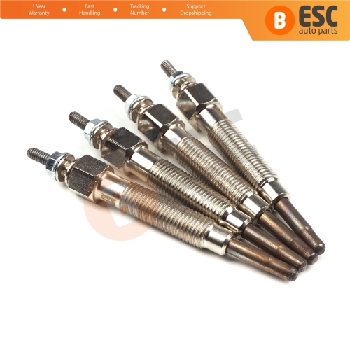 4 Pcs Heater Glow Plugs GJ55MI 0100226233 for Nissan Kia Hyundai Mitsubishi 2.3 2.5 D