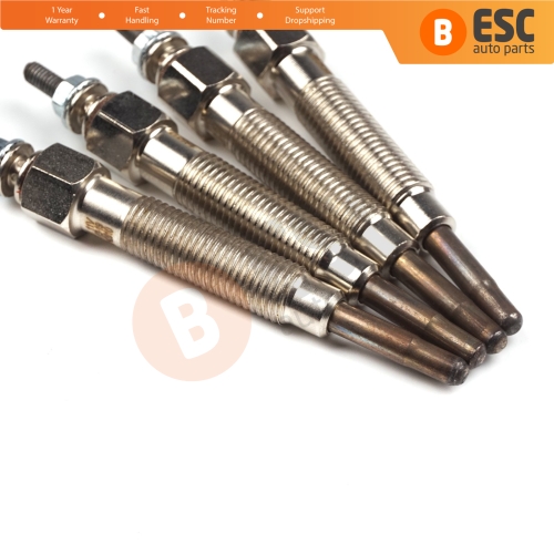 4 Pcs Heater Glow Plugs GJ55MI 0100226233 for Nissan Kia Hyundai Mitsubishi 2.3 2.5 D