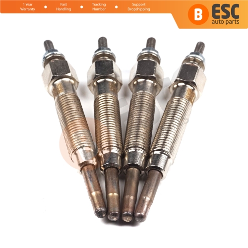 4 Pcs Heater Glow Plugs GJ55MI 0100226233 for Nissan Kia Hyundai Mitsubishi 2.3 2.5 D