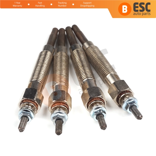 4 Pcs Heater Glow Plugs GJ55MI 0100226233 for Nissan Kia Hyundai Mitsubishi 2.3 2.5 D