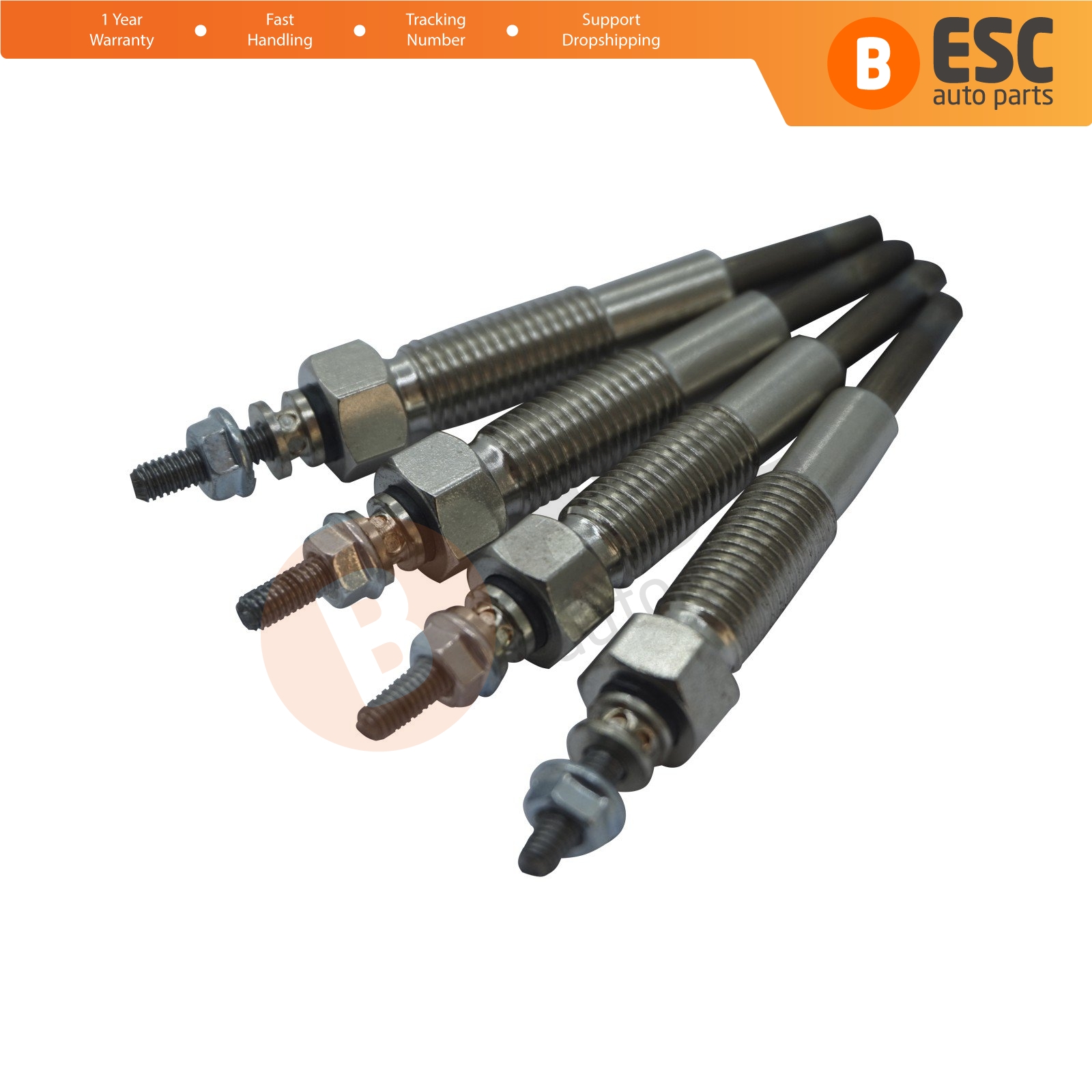 ESC Auto Parts EGP731 4 Pieces Heater Glow Plug 10.5 Volt OK04S18140A for Kia Sportage Besta