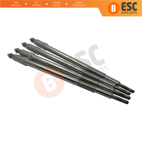 4 Pieces Heater Glow Plug 11 Volt 11065 2W202 7701058142 for Nissan Renault Master