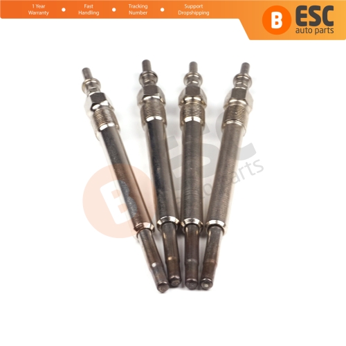 4 Pcs Heater Glow Plugs 11.5 V GX129 80036 0 250 202 045 for Mercedes Chrysler Cherokee
