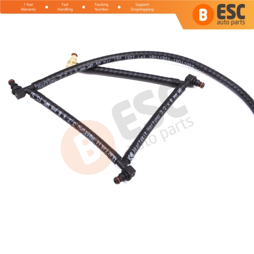 Fuel Line Tube Assy Overflow Return Pipe Hose for Ford Fiesta MK5 MK6 Fusion 1.4TDCi F6JA F6JB 2S6Q9K022BD
