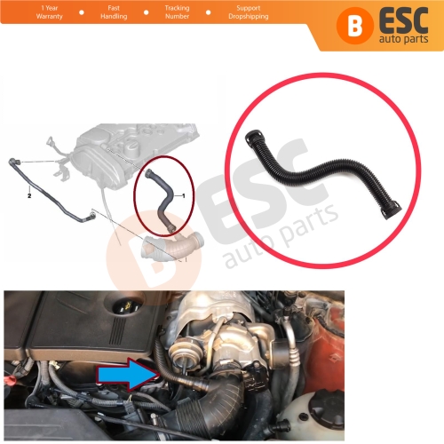 Cylinder Head Vent Hose Pipe For BMW 1 Series F20 F21 2011-2016 3 F30 F80 F31 2012-2016 N13 Engine 11157608144