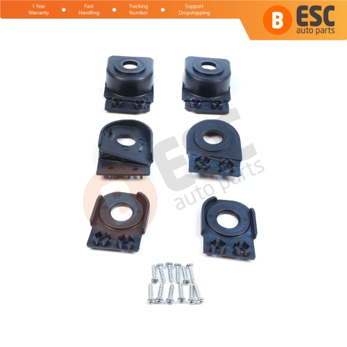 Headlight Holder Mount Repair Bracket Tab Set Left Right Side for Audi A6 C6 S6 RS6 Avant Quattro Allroad 2004-2011 4F0998122 4F0998121