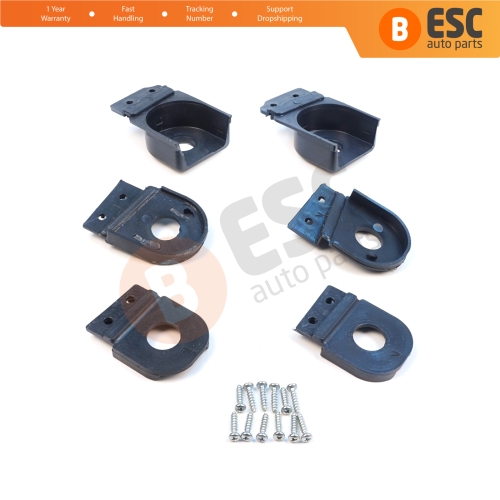 Headlight Holder Mount Repair Bracket Tab Set Left Right Side for Audi A6 C6 S6 RS6 Avant Quattro Allroad 2004-2011 4F0998122 4F0998121