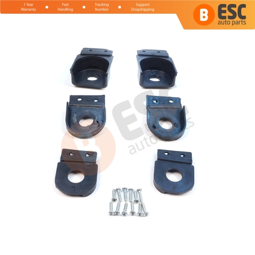 Headlight Holder Mount Repair Bracket Tab Set Left Right Side for Audi A6 C6 S6 RS6 Avant Quattro Allroad 2004-2011 4F0998122 4F0998121