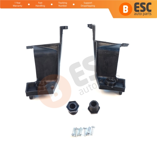 Headlight Holder Mount Repair Bracket Tab Set Left Side for Fiat Linea 323 110 2007-2018 51785219 51776318