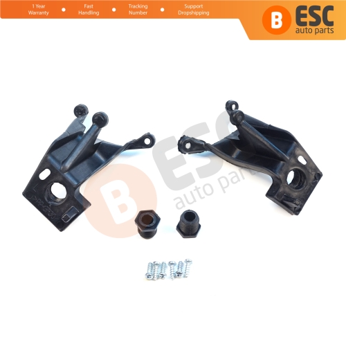 Headlight Holder Mount Repair Bracket Tab Set Left Side for Fiat Linea 323 110 2007-2018 51785219 51776318