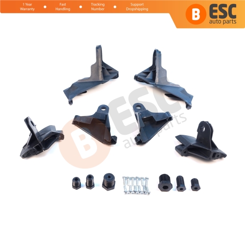 Headlight Headlamp Repair Brackets Tabs Left Right for Mercedes E Class W211 S211 2002-2009 A2118201314 A2118201414