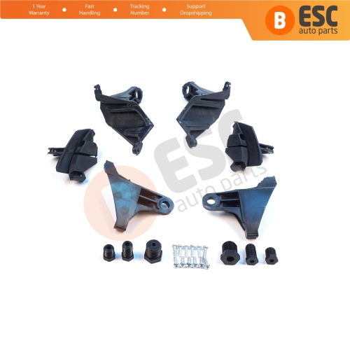 Headlight Headlamp Repair Brackets Tabs Left Right for Mercedes E Class W211 S211 2002-2009 A2118201314 A2118201414