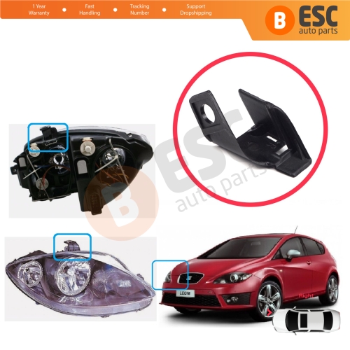 Headlight Holder Mount Repair Bracket Tab Set Right Side for Seat Leon MK2 1P Toledo MK3 5P Altea 5P 5P1941006