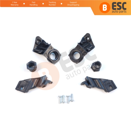 Headlight Holder Mount Repair Bracket Tab Set Left Right Side for VW Jetta MK5 A5 1K 2005-2010 Golf MK5 A5 1K 2004-2009 1K0998225 1K0998226