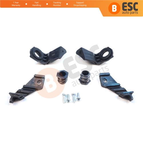 Headlight Holder Mount Repair Bracket Tab Set Left Right Side for VW Jetta MK5 A5 1K 2005-2010 Golf MK5 A5 1K 2004-2009 1K0998225 1K0998226