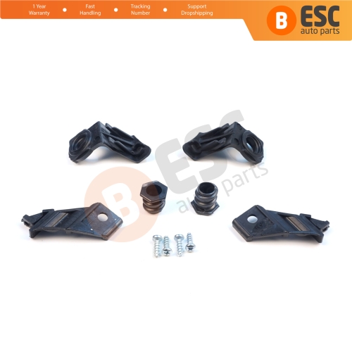 Headlight Holder Mount Repair Bracket Tab Set Left Right Side for VW Jetta MK5 A5 1K 2005-2010 Golf MK5 A5 1K 2004-2009 1K0998225 1K0998226