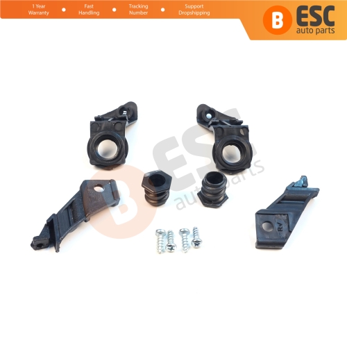 Headlight Holder Mount Repair Bracket Tab Set Left Right Side for VW Jetta MK5 A5 1K 2005-2010 Golf MK5 A5 1K 2004-2009 1K0998225 1K0998226