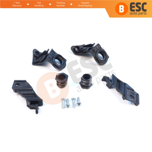 Headlight Holder Mount Repair Bracket Tab Set Left Right Side for VW Jetta MK5 A5 1K 2005-2010 Golf MK5 A5 1K 2004-2009 1K0998225 1K0998226