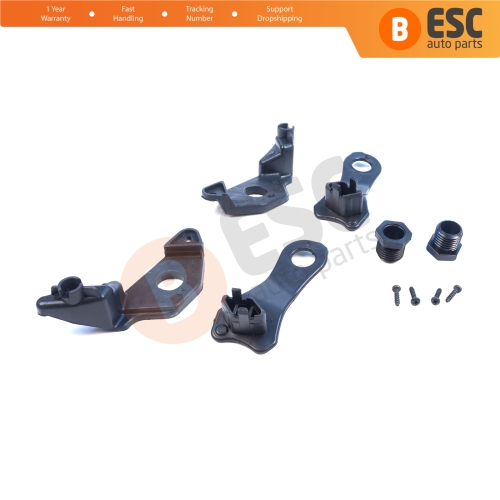 Headlight Holder Mount Repair Bracket Tab Set Left Right Side for BMW 5 Series E60 E61 2003-2010 63126941478 63126949633