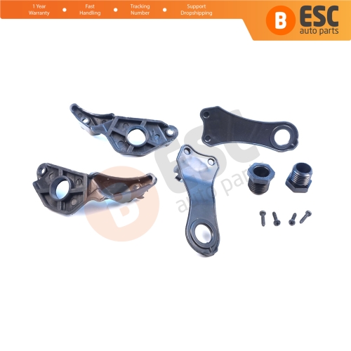 Headlight Holder Mount Repair Bracket Tab Set Left Right Side for BMW 5 Series E60 E61 2003-2010 63126941478 63126949633
