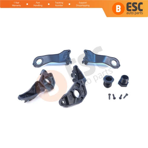 Headlight Holder Mount Repair Bracket Tab Set Left Right Side for BMW 5 Series E60 E61 2003-2010 63126941478 63126949633