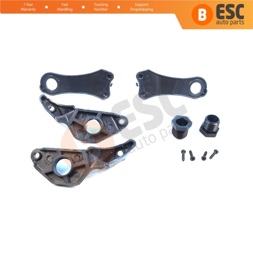 Headlight Holder Mount Repair Bracket Tab Set Left Right Side for BMW 5 Series E60 E61 2003-2010 63126941478 63126949633