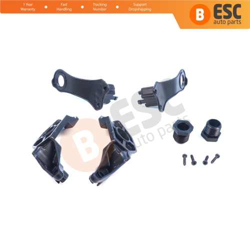 Headlight Holder Mount Repair Bracket Tab Set Left Right Side for BMW 5 Series E60 E61 2003-2010 63126941478 63126949633