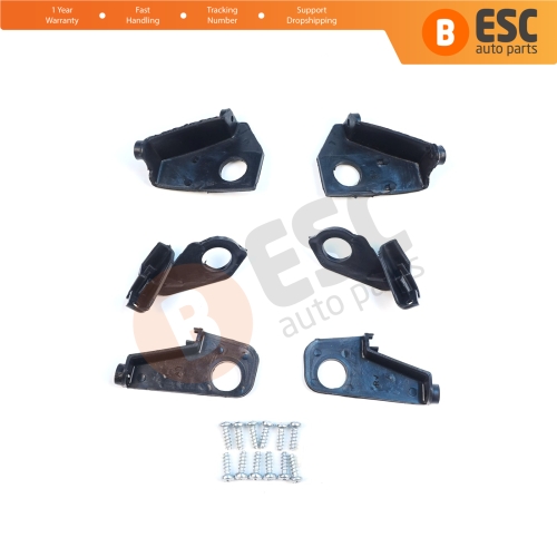 Headlight Holder Mount Repair Bracket Tab Set Left Right Side for VW Golf MK6 5K AJ5 2008-2013 Convertible 517 2011-2016 5K0998225 5K0998226