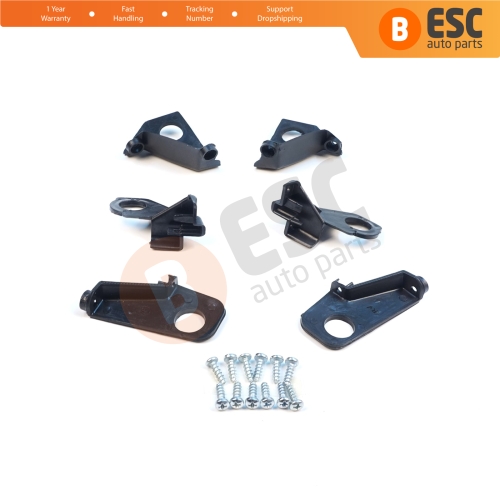 Headlight Holder Mount Repair Bracket Tab Set Left Right Side for VW Golf MK6 5K AJ5 2008-2013 Convertible 517 2011-2016 5K0998225 5K0998226