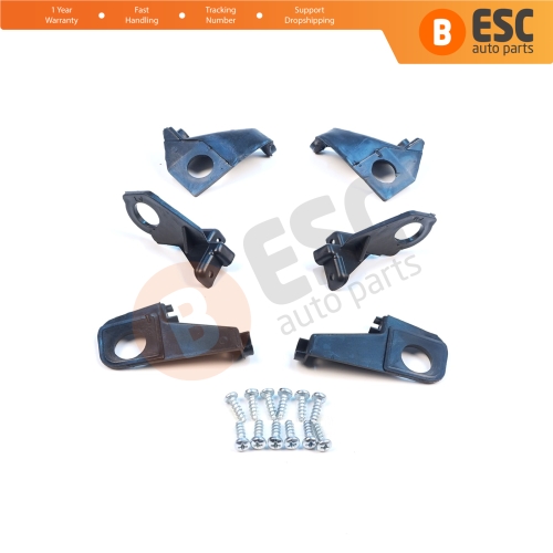 Headlight Holder Mount Repair Bracket Tab Set Left Right Side for VW Golf MK6 5K AJ5 2008-2013 Convertible 517 2011-2016 5K0998225 5K0998226