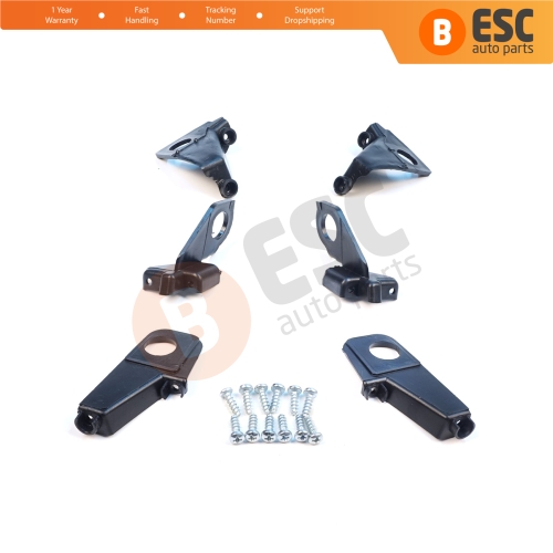 Headlight Holder Mount Repair Bracket Tab Set Left Right Side for VW Golf MK6 5K AJ5 2008-2013 Convertible 517 2011-2016 5K0998225 5K0998226