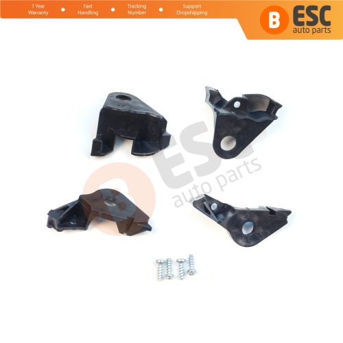 Headlight Holder Mount Repair Bracket Tab Set Left Right Side for Citroen C4 MK1 LC Coupe MK1 THE 2004-2010 621283 621284