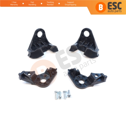 Headlight Holder Mount Repair Bracket Tab Set Left Right Side for Citroen C4 MK1 LC Coupe MK1 THE 2004-2010 621283 621284