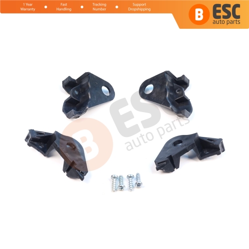 Headlight Holder Mount Repair Bracket Tab Set Left Right Side for Citroen C4 MK1 LC Coupe MK1 THE 2004-2010 621283 621284