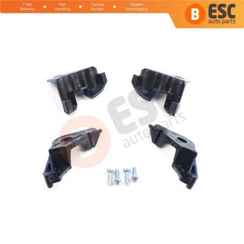 Headlight Holder Mount Repair Bracket Tab Set Left Right Side for Citroen C4 MK1 LC Coupe MK1 THE 2004-2010 621283 621284