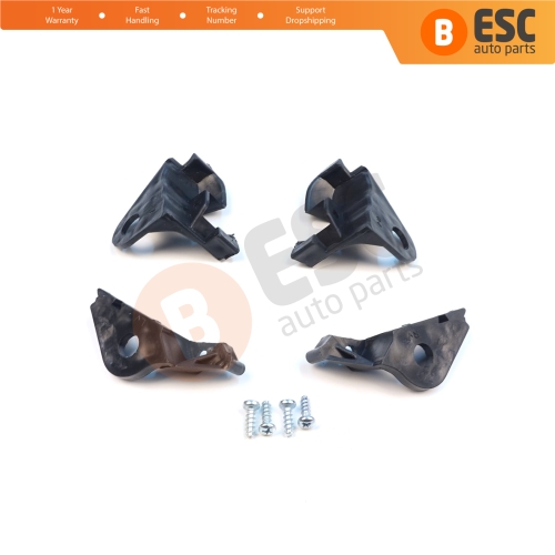 Headlight Holder Mount Repair Bracket Tab Set Left Right Side for Citroen C4 MK1 LC Coupe MK1 THE 2004-2010 621283 621284