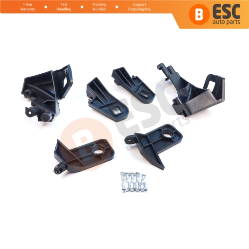 Headlight Holder Mount Repair Bracket Tab Set Left Right Side for Fiat Doblo MK2 263 2010-2014 Pre-Facelift 51810671 51810672