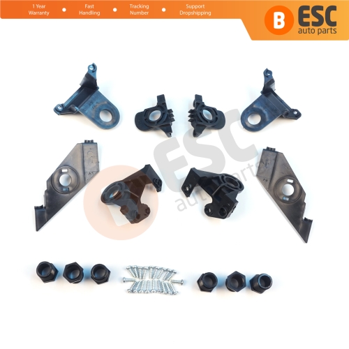 Headlight Holder Mount Repair Bracket Tab Set Left Right Side for VW Passat 3C B7 362 365 2011-2014 3AA998225 3AA998226