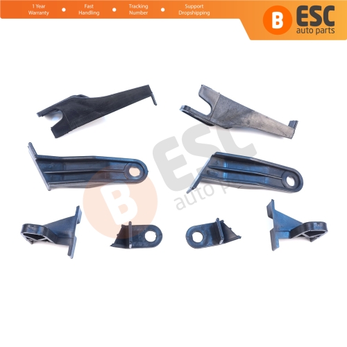 Headlight Holder Mount Repair Bracket Tab Set Left Right Side for Toyota Corolla MK11 4-Door Sedan 2014-2016 8115002E60 8111002E60