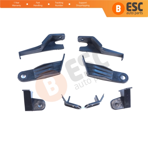 Headlight Holder Mount Repair Bracket Tab Set Left Right Side for Toyota Corolla MK11 4-Door Sedan 2014-2016 8115002E60 8111002E60