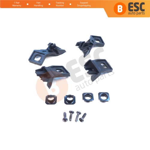 Headlight Holder Mount Repair Bracket Tab Set Left Right Side for VW Polo MK3 MK4 6N 9N 1994-2008 6Q0998225 6Q0998226