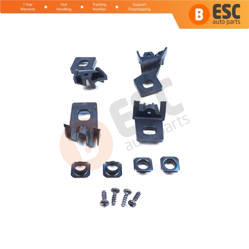Headlight Holder Mount Repair Bracket Tab Set Left Right Side for VW Polo MK3 MK4 6N 9N 1994-2008 6Q0998225 6Q0998226