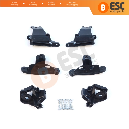 Headlight Holder Mount Repair Bracket Tab Set Left Right Side for Peugeot 308 MK1 HB SW CC RCZ 408 T7 6212E3 6212E4