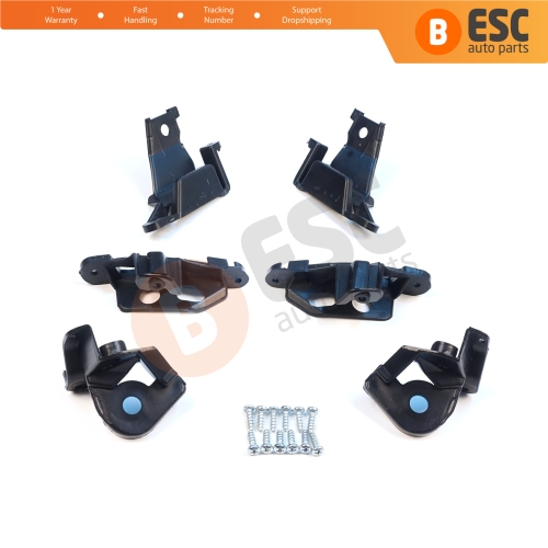 Headlight Holder Mount Repair Bracket Tab Set Left Right Side for Peugeot 308 MK1 HB SW CC RCZ 408 T7 6212E3 6212E4