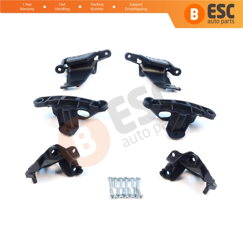 Headlight Holder Mount Repair Bracket Tab Set Left Right Side for Peugeot 308 MK1 HB SW CC RCZ 408 T7 6212E3 6212E4