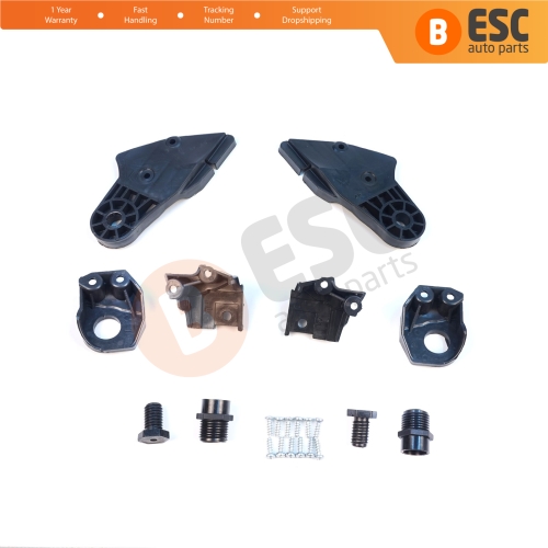 Headlight Holder Mount Repair Bracket Tab Set Left Right Side for Mercedes C Class W204 S204 C204 2007-2014 CL203 A2048201114 A2048201214