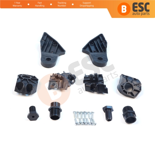 Headlight Holder Mount Repair Bracket Tab Set Left Right Side for Mercedes C Class W204 S204 C204 2007-2014 CL203 A2048201114 A2048201214