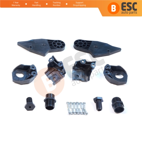 Headlight Holder Mount Repair Bracket Tab Set Left Right Side for Mercedes C Class W204 S204 C204 2007-2014 CL203 A2048201114 A2048201214